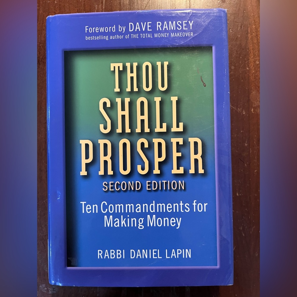 Thou Shall Prosper by Rabbi Daniel Lapin -hardcover